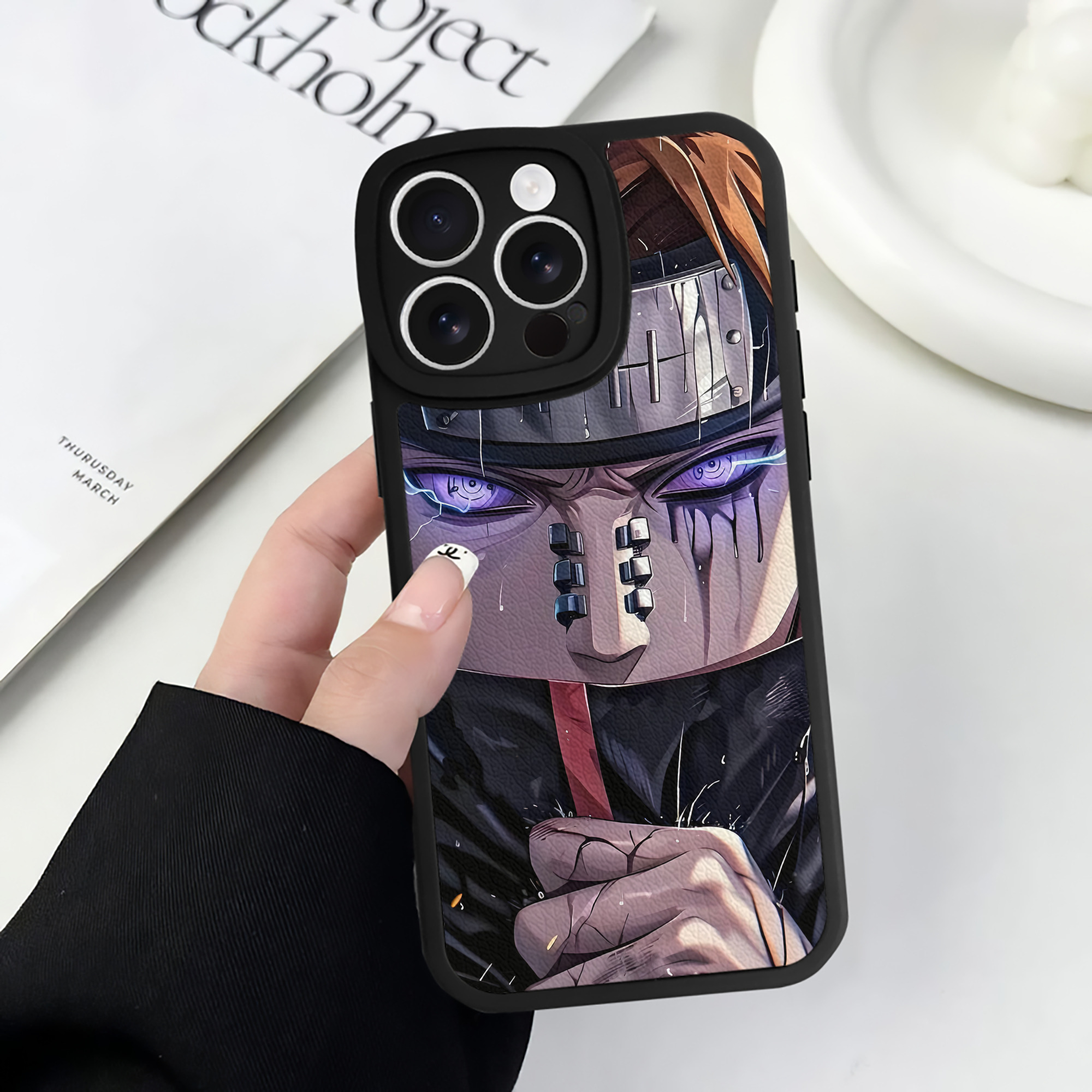 （画像用） NARUTO -ナルト- NARUTO -ナルト- 疾風伝 【iPhone 16シリーズ対応】シリコンスマホケース（レザー調） 材質：シリコン